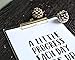 UNIQOOO 2 Pack Thick Clear Acrylic Clipboard with Shiny Gold Finish Clip, Perfect for Modern Arts Lover and Style Expert, Calligrapher, Office, Seminars, Workshops, Home School, Classroom and Event