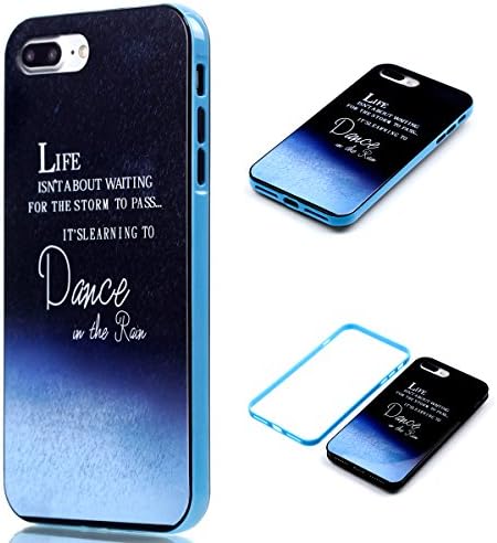 iPhone 7 Plus Case, Wandeneng Hybrid Fancy Colorful Pattern Hard Soft Silicone Bumper Case Fit for iPhone 7 Plus (Dance)