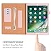 iPad Pro 12.9 (Compatible with 2017 and 2015 Model) Case, WWW [Luxury Laser Flower] Premium PU Leather Case Protective Cover with Auto Wake/Sleep Feature for iPad Pro 12.9 (Both 2017 and 2015) Pink