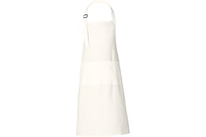 RAJRANG 100% Cotton Cooking Apron with 3 Pockets Kitchen Chef BBQ Adjustable Bib Aprons for Women Men