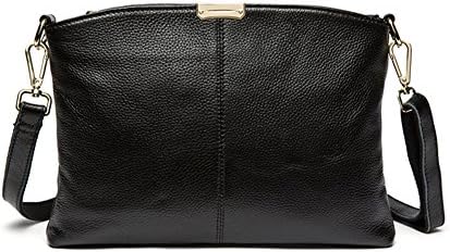 Sinohome Women's Soft Leather Cross Body Shoulder Bag Handbag Purse Clutch Black
