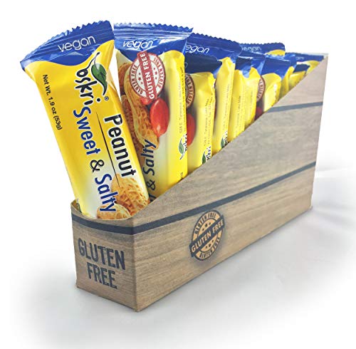 Oskri Peanut Sweet & Salty Bar, 1.9 Ounce Bars (12 Count Box) Gluten-Free Snack Bars for Healthy Lifestyles, No Artificial Flavors, Natural Sweeteners