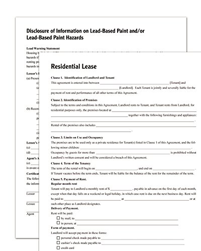 Adams Residential Lease, Forms And Instructions [Print And Downloadable ...