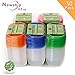 [50 Pack] Small Food Storage Containers with Lids, NewShip BPA Free Plastic Leftover Containers, Reusable Food Prep Containers, Dinner Freezer Saver Containers, Bento Box for Kids Lunch (9.5 oz)