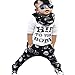 FEITONG 1Set Infant Toddler Baby Boy's Letter Print T-shirt Tops+ Pants (18 Months)