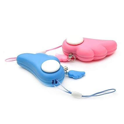 Pindia Pink Angel Wings Woman Electronic Self-Defense Alarm Anti-Rape Personal Protection Device