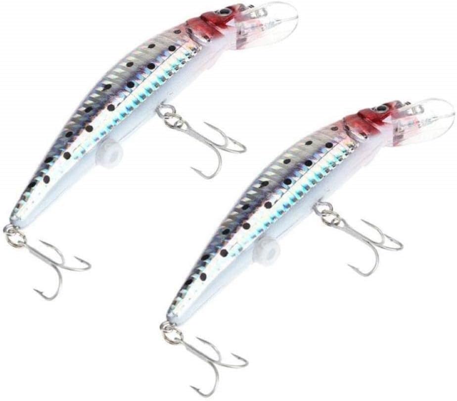HDSNG1949 Electric USB simulation fish bait,Moving Fishing Lures, LED Light Twitching Fishing Lures,Freshwater,seawater universal