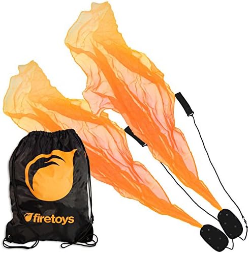 Orange Pyropixies Beginner Spiral Practice Poi &amp; Firetoys Tote Bag