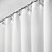 mDesign Cotton Waffle Knit Shower Curtain - Hotel Style Shower Curtain - Luxury Spa Quality Waffle Weave Fabric Cotton Shower Curtains for Bathroom - Bath and Shower Curtains - 108