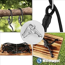 Wooden Tree Swing,Micsci Carbonized Hanging Wooden
