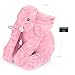 SGS Stuffed Elephant Plush Pillow Cushion Toy Pink, 24 Inches