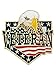 PinMart Veteran American Flag Eagle Pin – Patriotic American Lapel or Hat Pin – Proud to be Retired Army, Navy, Air Force or Marine Corps – Gold Plated Enamel with Secure Clutch Back