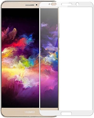 CASPTM 2.5D Colorful Tempered Glass Screen Protector for Huawei Mate10 Pro,Full Cover Colorful Scratch-Proof Protective Film for Huawei Mate 10 Pro (White)