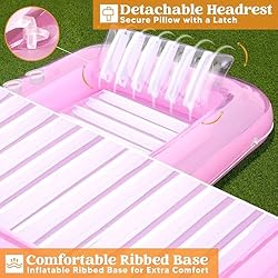 Sloosh Inflatable Tanning Pool Lounge Float, 70" x