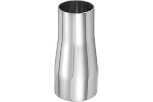 PATIKIL Concentric Reducer Pipe Fitting, 2-1/2"(63mm) to 2"(51mm) OD 304 Stainless Steel Butt Weld Tube Long Reducer Exhaust 