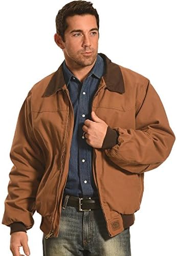 Forge Workwear Men's Canvas Work Jacket Brown X-Large