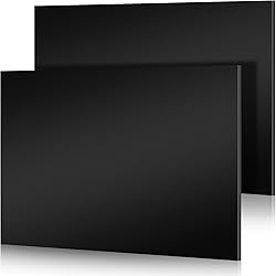 Frienda 2 Pcs 1/4" Thick, 24" x 48" Black HDPE