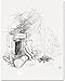 Mr. Sanders' Campfire - Winnie the Pooh 11x14 Unframed Nursery Art Print