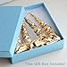 Gold Plated Hollow Triangle Bamboo Hoop Earings. Premium Finish & Quality. 2 X 2.5 Inch. Medium