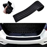 Goodream Rear Bumper Protector Guard Universal Black Rubber Scratch-Resistant Trunk Door Sill Protector Exterior Accessories Trim Cover for SUV/Cars,Easy D.I.Y (35.8Inch)