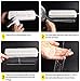 SANXIA Double Sided Adhesive Grip Tape, Traceless Transparent Gel Mat Tape Washable Removable and Reusable Sticky Anti-Slip Gel Tape for Photos Posters, Fix Carpet Mats or Office Wall