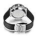 Baogela Mens 24-hour Chronograph Luminous Leather Strap Military Sport Quartz Wrist Watches White