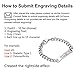 HooAMI Stainless Steel Medical ID Bracelet 8 inches - Free Engraving