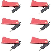 Ruiwaer 6PCS Trigger Switch High Sensitivity Trigger Switch High Sensitivity Stable Reliable Trigger Switch for Welding Torch, Red and Black