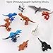 COFFLED 22 PCS Dinosaur Toys, Mini Dinosaur Figures Toys for 3 Year Olds, Plastic Dinosaurs Animals Sets for Kids Gift, Deformation T-trex, Pterosaurs, Brachiosaurus, Triceratops