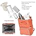 Hynes Eagle Water Resistant Diaper Backpack Multipurpose Baby Travel Bag for Dad or Mom Coral Red