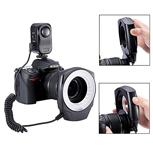 Universal Photography LED Macro Ring Light, 48 Bulbs, for Canon T1i, T2i, T3, T3i, T4i, T5i, SL1, 30D, 40D, 50D, 60D, 70D, 5D, 1D, 5D Mark II, 5D Mark III, XT, XTi DSLR Camera & Other Camera Brands + eCost Microfiber Cloth