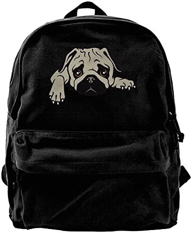 Harrison Begum Ruff Patch Rescue Mascot Canvas Shoulder Backpack New Travel Backpack For Men &amp; Women Teens College Travel Daypack Black