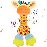 Baby Rattles Toys for 0-6-12 Months, Newborn Interactive Toys for 3-12 M | Soft and Cuddly Plush Material; Built-in Jingle Bell, Bibi Squeaker, Crinkly Paper; Vibrant Colors and Intricate Details