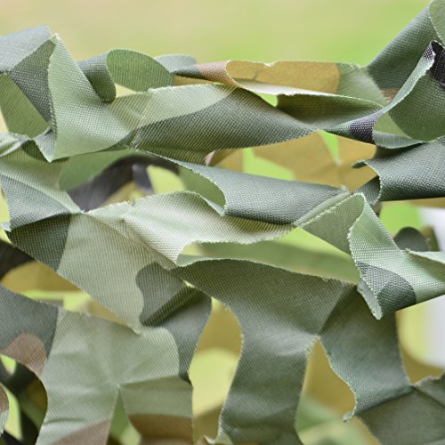 Fcoson Woodland Camo Netting Camouflage Sunscreen Nets for Camping Hunting Shooting Army Party Decoration - Thumbnail 4