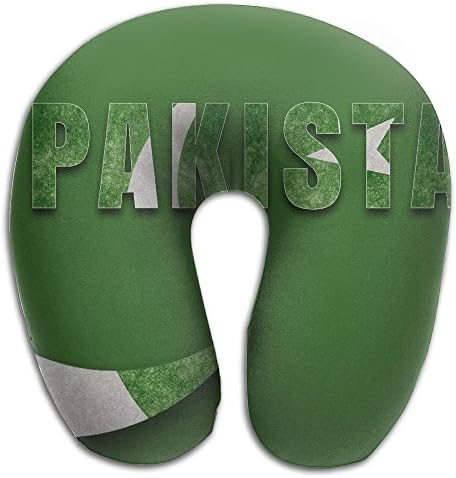 U Shape Travel Neck Pillow Soft Pakistani Flag For Travel Hip-hop U Neck Pillow For Sleepingfunny