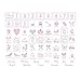 C.R. Gibson Pink Butterfly First Year Baby Calendar, 11'' W x 18'' H