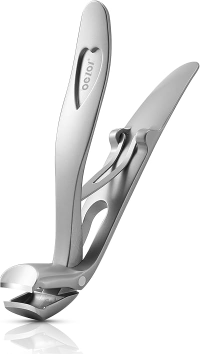 BEZOX Angled Head Toenail Clippers Thick Nails Ergonomic Stainless Steel