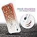 Ruky for XR Case, Gradient Quicksand Series Glitter Bling Flowing Liquid Floating TPU Bumper Cushion Reinforced Corners Girls Case for XR 6.1 inches (2018), Gradient Coral