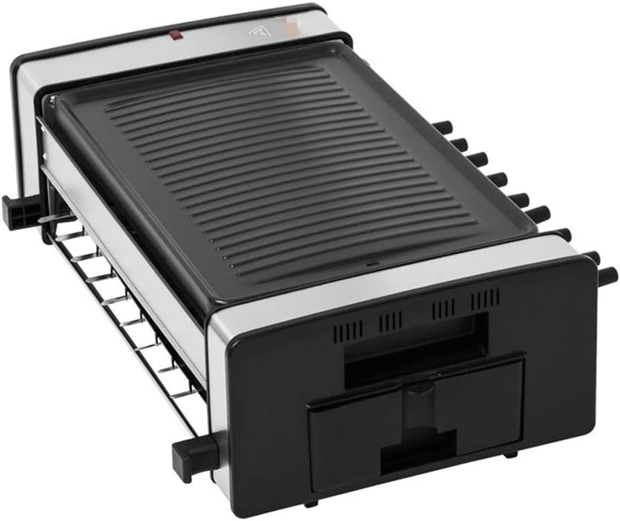 review Electric grill and grill, multifunctional double/portable/light grill, electronic grill/barbecue/frying grill with stand-1200 watts，BBQ Grills