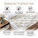 Cheer Collection Rayon from Bamboo King Size Mattress Topper - Pillow Top Cooling Mattress Topper, Machine Washable