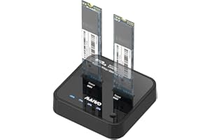 MAIWO NVMe Cloner Duplicator Dual Bay M.2 PCIE NVME SSD Docking Station, 10Gbps USB 3.1 GEN2 Type-C to NVMe Adapter Reader, 1