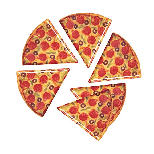 Melamine Pizza Plate Set of 6 (Bulk)