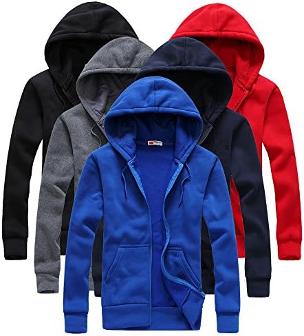 Mens Hoodies and Sweatshirts lovers casual with a men coat size grey S