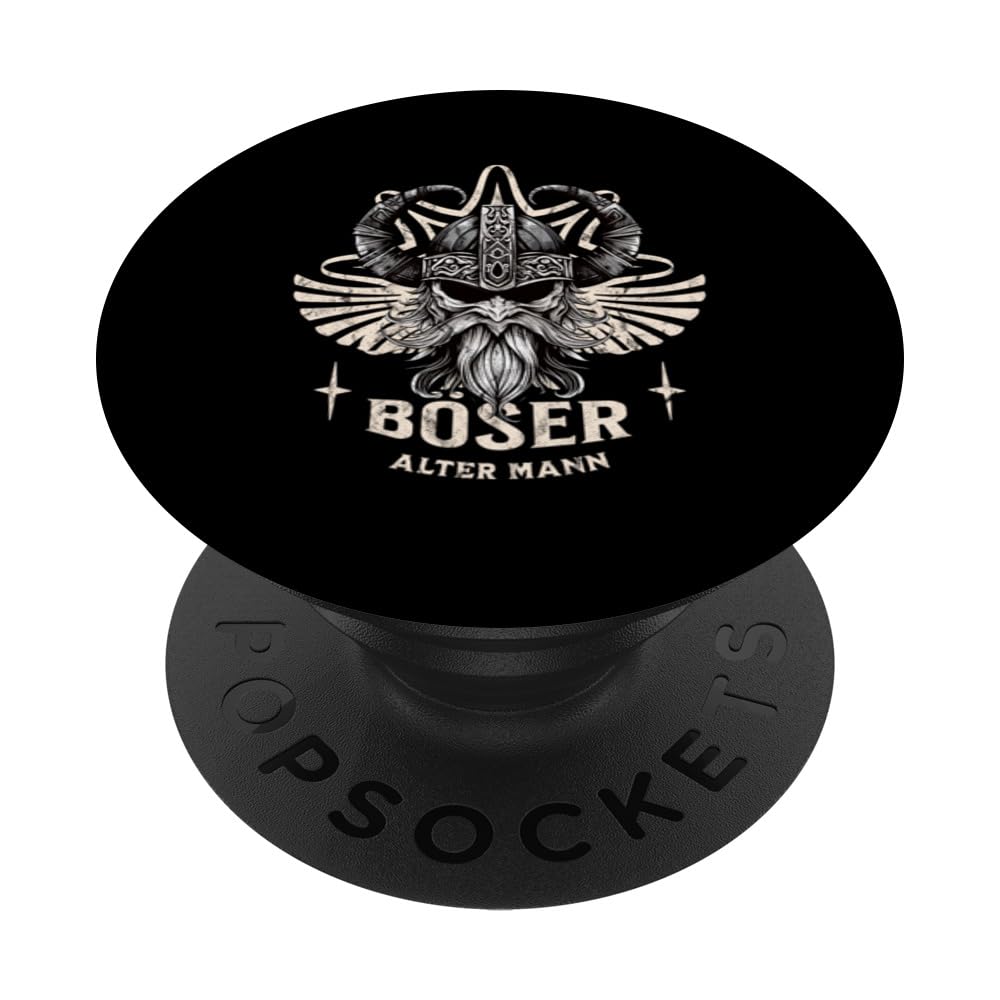 Bad Old Man Nordmann Skull Dad Grandpa Viking PopSockets Swappable PopGrip