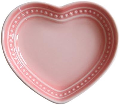 WAIT FLY Sweet Heart-shaped Ceramic Dinner Plates Dessert Plates Salad Bowls Soup Bowls Seasoning Dishes Best Kitchen Household Cooking Gifts for Home Kitchen