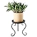 Small Plant Stand Indoor Floor Flower Pot Holder Rack(8 inch Pots)/Round Iron Potted Plant Stands Pack of 2