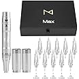 M Permanent Makeup Machine - Microblading Machine, Eyebrow Tattoo Machine - Microshading, Lip, Ombre Brows Machine - Wireless Machine Kit - Achieve Flawless Results (Silver)