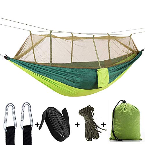 Yuncon Sleeping Hammock with Mosquito Net, Camping Hammock, Heavy Bearing Capacity?Portable & Lightweight for Tree Yard Backpacking Travel Hiking Outdoor
