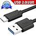 FanTEK USB Type C Cable 10Ft, USB C to A 3.0 Cable Charging Sync Cord Compatible withU Ultra, Alcatel Idol 4S, Pavilion X2, Nextbit Robin, Nexus 5X, Grand X Max 2, LeEco Le Pro 3, Black