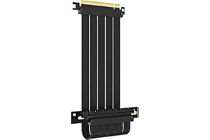 GLOTRENDS 300mm PCIe 4.0 X16 Riser Cable for PCIe 4.0/3.0 GPUs, Such as GeForce RTX 40/30 Series and AMD Radeon RX7000/RX6000
